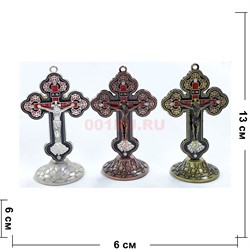 Крест металлический 17 см с липучкой - фото 222513