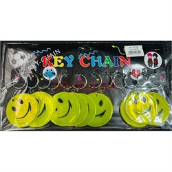 Брелок светоотражающий (HR-D7-01) смайлик 120 шт/уп - фото 222527