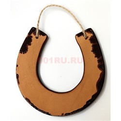 Подкова керамическая 12x12 см с надписями - фото 222571