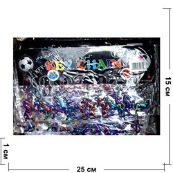 Брелок металлический Лошадки неоновые символ 2025 года - фото 222589