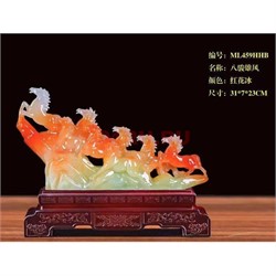 Композция 8 лошадей на подставке символ 2026 года - фото 222590