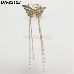 Краб металлический (DA-23123) бабочка цвет золото с фурнитурой 12 шт/упаковка - фото 222636
