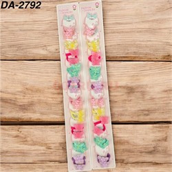 Резинки детские (DA-2792) для волос «бабочки 1 вариант» 100 пар/упаковка - фото 222663