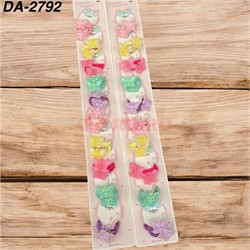 Резинки детские (DA-2792) для волос «бабочки 1 вариант» 100 пар/упаковка - фото 222664