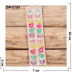 Резинки детские (DA-2792) для волос «бабочки 1 вариант» 100 пар/упаковка - фото 222665