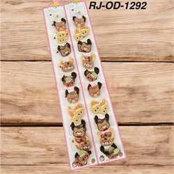 Резинки детские (RJ-OD-1292) для волос «капибары» 100 пар/упаковка - фото 222675