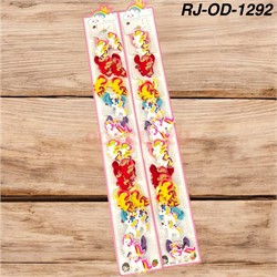 Резинки детские (RJ-OD-1292) для волос «пони единороги» 100 пар/упаковка - фото 222677