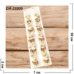 Резинки детские (DA-23305) для волос «мишки» 100 пар/упаковка - фото 222689