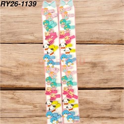 Заколки на ленте детские (RY26-1139) в ассортименте 100 пар/упаковка - фото 222696