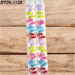 Заколки на ленте детские (RY26-1139) бабочки 100 пар/упаковка - фото 222698 Заколки на ленте детские (RY26-1139) бабочки 100 пар/упаковка - фото 222698