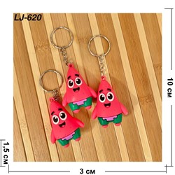 Брелок резиновый (LJ-620) Патрик из Спанч Боб 100 шт/упаковка - фото 222744 Брелок резиновый (LJ-620) Патрик из Спанч Боб 100 шт/упаковка - фото 222744