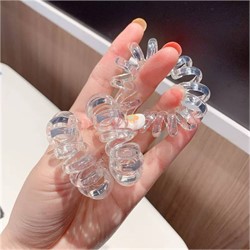 Резинки пружинки крупные цвет прозрачный 100 шт/упаковка - фото 222781 Резинки пружинки крупные цвет прозрачный 100 шт/упаковка - фото 222781