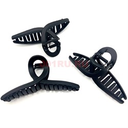 Краб для волос черный (DA-2655) пластмассовый 12 шт/упаковка - фото 222792