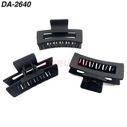 Краб для волос черный (DA-2640) пластмассовый 12 шт/упаковка - фото 222815 Краб для волос черный (DA-2640) пластмассовый 12 шт/упаковка - фото 222815