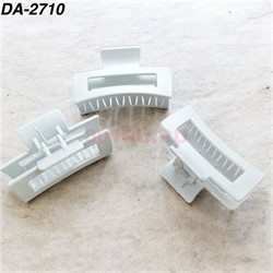 Краб для волос белый (DA-2710) пластмассовый 12 шт/упаковка - фото 222817