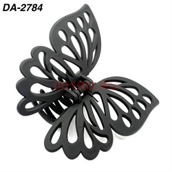 Краб для волос бабочка (DA-2784) черный пластмассовый 12 шт/упаковка - фото 222829 Краб для волос бабочка (DA-2784) черный пластмассовый 12 шт/упаковка - фото 222829