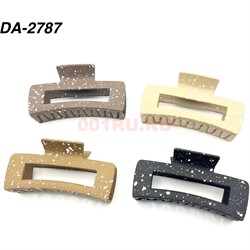 Краб для волос (DA-2787) пластмассовый цветной 12 шт/упаковка - фото 222848