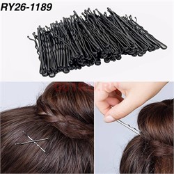 Заколки невидимки для волос (RY26-1189) черные металлические 12 листов/упаковка (200 шт/лист) - фото 222858 Заколки невидимки для волос (RY26-1189) черные металлические 12 листов/упаковка (200 шт/лист) - фото 222858