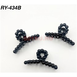 Крабики для волос (RY-434B) черные 12 шт/упаковка - фото 222885