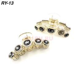 Заколка-краб (RY-13) со стразами 2 цвета 12 шт/упаковка - фото 222907 Заколка-краб (RY-13) со стразами 2 цвета 12 шт/упаковка - фото 222907