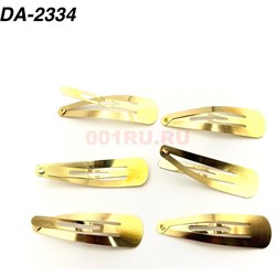 Заколка металлическая клик-клак (DA-2334) цвет золото 4,5 см 12 шт/лист - фото 222930 Заколка металлическая клик-клак (DA-2334) цвет золото 4,5 см 12 шт/лист - фото 222930