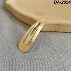 Заколка металлическая клик-клак (DA-2334) цвет золото 4,5 см 12 шт/лист - фото 222933 Заколка металлическая клик-клак (DA-2334) цвет золото 4,5 см 12 шт/лист - фото 222933