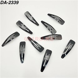 Заколка металлическая клик-клак (DA-2339) цвет черный 7 см 10 шт/лист - фото 222935 Заколка металлическая клик-клак (DA-2339) цвет черный 7 см 10 шт/лист - фото 222935