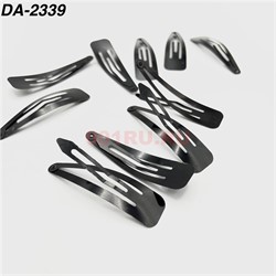 Заколка металлическая клик-клак (DA-2339) цвет черный 7 см 10 шт/лист - фото 222937 Заколка металлическая клик-клак (DA-2339) цвет черный 7 см 10 шт/лист - фото 222937