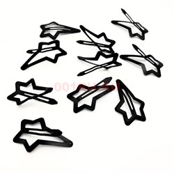 Заколка металлическая клик-клак (DA-3169) цветная звезда 5,5 см 10 шт/лист - фото 222967 Заколка металлическая клик-клак (DA-3169) цветная звезда 5,5 см 10 шт/лист - фото 222967