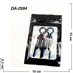 Шпильки пластмассовые (DA-2594) черные 7 см цена за 2 шт - фото 222979 Шпильки пластмассовые (DA-2594) черные 7 см цена за 2 шт - фото 222979