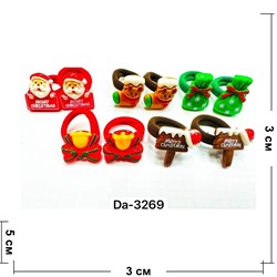 Резинки новогодние (DA-3269) для волос цена за 12 шт - фото 222985 Резинки новогодние (DA-3269) для волос цена за 12 шт - фото 222985