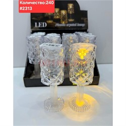 Светильник в виде бокала (2313) пластмассовый 12 шт/упаковка - фото 223022