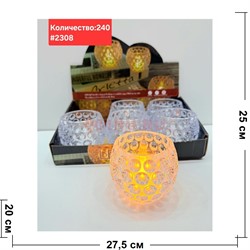 Светильник в виде бокала (2308) пластмассовый 12 шт/упаковка - фото 223029 Светильник в виде бокала (2308) пластмассовый 12 шт/упаковка - фото 223029