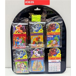 Календарик Магнит (3635) лошадки 48 шт/упаковка - фото 223068