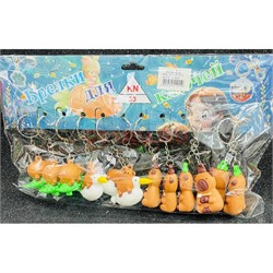 Брелок резиновый (KY-4725) капибара 120 шт/блок - фото 223161