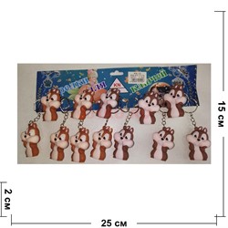 Брелок резиновый (KY-1175) бурундук 12 шт/упаковка - фото 223202 Брелок резиновый (KY-1175) бурундук 12 шт/упаковка - фото 223202