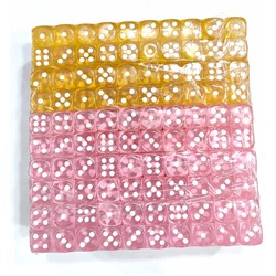 Кости кубики игральные 14 мм (HR-KB-2093) цвета в ассортименте 100 шт/упаковка - фото 223223 Кости кубики игральные 14 мм (HR-KB-2093) цвета в ассортименте 100 шт/упаковка - фото 223223