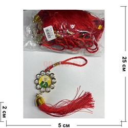 Амулет православный (KN-E34) со стразами и красными нитками 12 шт/упаковка - фото 223235 Амулет православный (KN-E34) со стразами и красными нитками 12 шт/упаковка - фото 223235