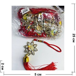 Амулет православный (KN-E14) со стразами и красными нитками 12 шт/упаковка - фото 223241 Амулет православный (KN-E14) со стразами и красными нитками 12 шт/упаковка - фото 223241