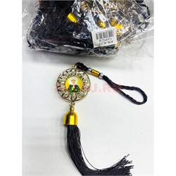 Амулет православный (KN-E33) со стразами и черными нитками 12 шт/упаковка - фото 223248