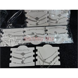 Браслет на ногу (BR-5022) набор из 3 шт 12 наборов/упаковка - фото 223272