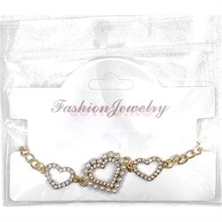 Браслет на ногу (BR-5025) металлический 12 шт/упаковка - фото 223283