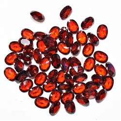 Кабошоны овальные 13x18 фианит гранат - фото 223286