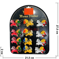 Магнит из полистоуна (KLC-6344) лошадки с повозкой денег 24 шт/упаковка - фото 223320