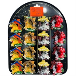 Магнит из полистоуна (KLC-6343) лошадки в домике 24 шт/упаковка - фото 223321