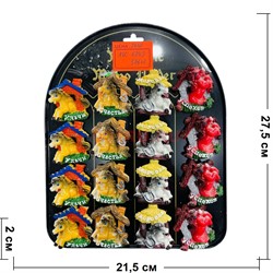 Магнит из полистоуна (KLC-6343) лошадки в домике 24 шт/упаковка - фото 223322
