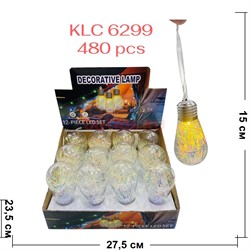 Светильник лампа (KLC-6299) новогодняя 12 шт/упаковка - фото 223334 Светильник лампа (KLC-6299) новогодняя 12 шт/упаковка - фото 223334