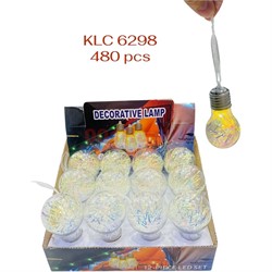 Светильник лампа (KLC-6298) новогодняя 12 шт/упаковка - фото 223335