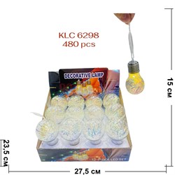 Светильник лампа (KLC-6298) новогодняя 12 шт/упаковка - фото 223336 Светильник лампа (KLC-6298) новогодняя 12 шт/упаковка - фото 223336