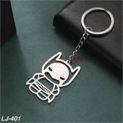 Брелок металлический «маленький бэтмен» 12 шт/упаковка - фото 223383